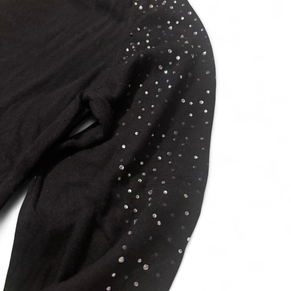 New York & Company Black Sweater with Studded Detail - Picture 3 of 4